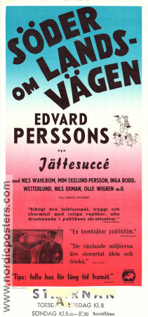 Söder om landsvägen 1936 movie poster Edvard Persson Inga-Bodil Vetterlund Fritiof Billquist Nils Ekman Mim Persson Gideon Wahlberg Find more: Skåne