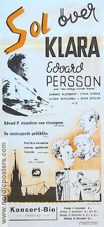 Sol över Klara 1942 movie poster Edvard Persson Find more: Stockholm