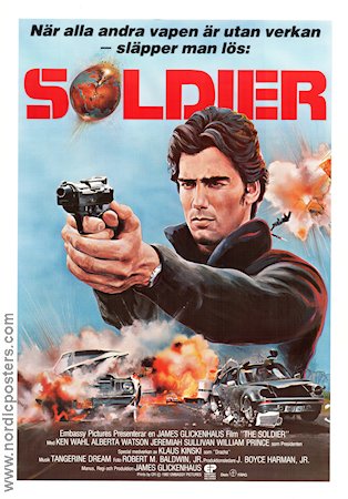 The Soldier 1982 movie poster Ken Wahl Alberta Watson Klaus Kinski James Glickenhaus
