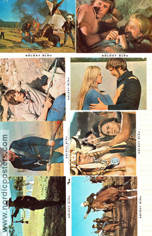 Soldier Blue 1970 lobby card set Candice Bergen Peter Strauss Donald Pleasence Ralph Nelson