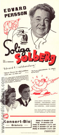 Soliga Solberg 1941 movie poster Edvard Persson Märta Arbin Anna-Greta Krigström Emil A Lingheim