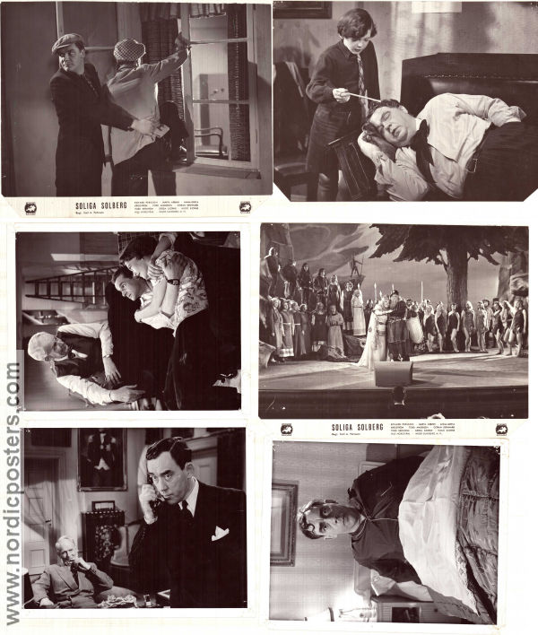 Soliga Solberg 1941 lobby card set Edvard Persson Märta Arbin Anna-Greta Krigström Emil A Lingheim