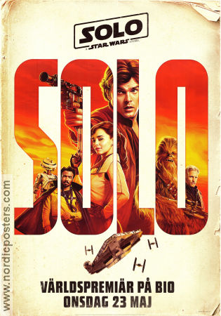 Solo: A Star Wars Story 2018 movie poster Alden Ehrenreich Joonas Suotamo Woody Harrelson Ron Howard Find more: Star Wars