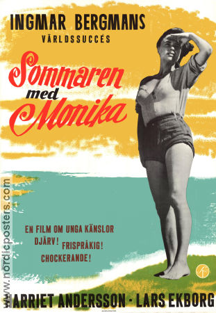Summer with Monika 1953 poster Harriet Andersson Ingmar Bergman
