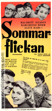 Schwedenmädel 1956 movie poster Maj-Britt Nilsson Alice Babs Håkan Bergström