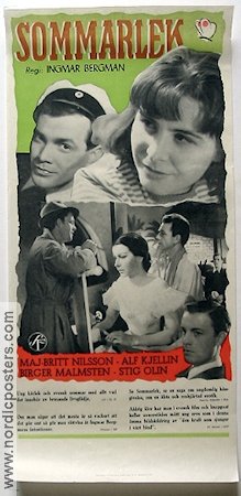 Summer Interlude 1951 movie poster Maj-Britt Nilsson Alf Kjellin Stig Olin Birger Malmsten Ingmar Bergman