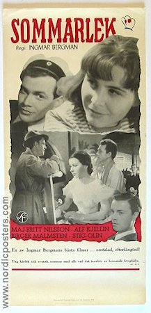 Summer Interlude 1951 movie poster Maj-Britt Nilsson Alf Kjellin Stig Olin Birger Malmsten Ingmar Bergman