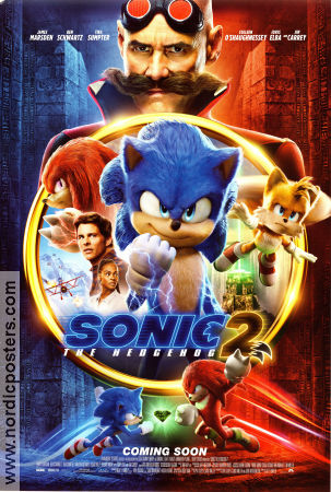 Sonic the Hedgehog 2 2022 movie poster James Marsden Jeff Fowler Animation