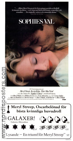 Sophie´s Choice 1982 movie poster Meryl Streep Kevin Kline Peter MacNicol Alan J Pakula Find more: Nazi