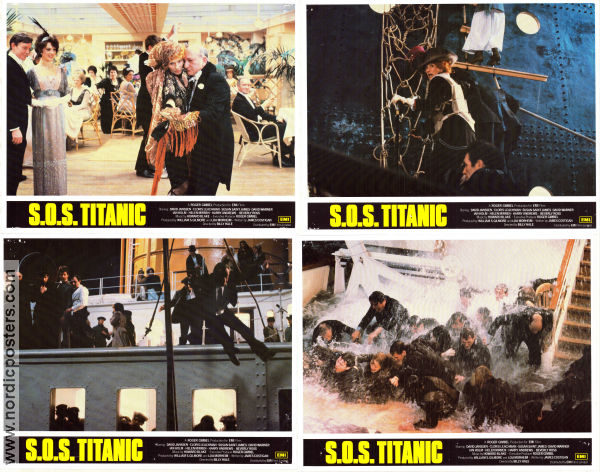 S.O.S. Titanic 1979 lobby card set David Janssen Cloris Leachman Harry Andrews William Hale From TV Ships and navy