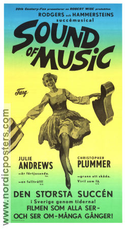 The Sound of Music 1965 movie poster Julie Andrews Christopher Plummer Eleanor Parker Robert Wise Music: Rodgers and Hammerstein Musicals