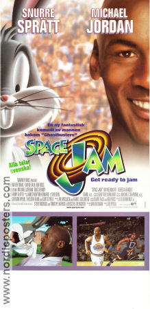 Space Jam 1996 movie poster Michael Jordan Bill Murray Wayne Knight Bugs Bunny Snurre Sprätt Joe Pytka Sports Celebrities Animation