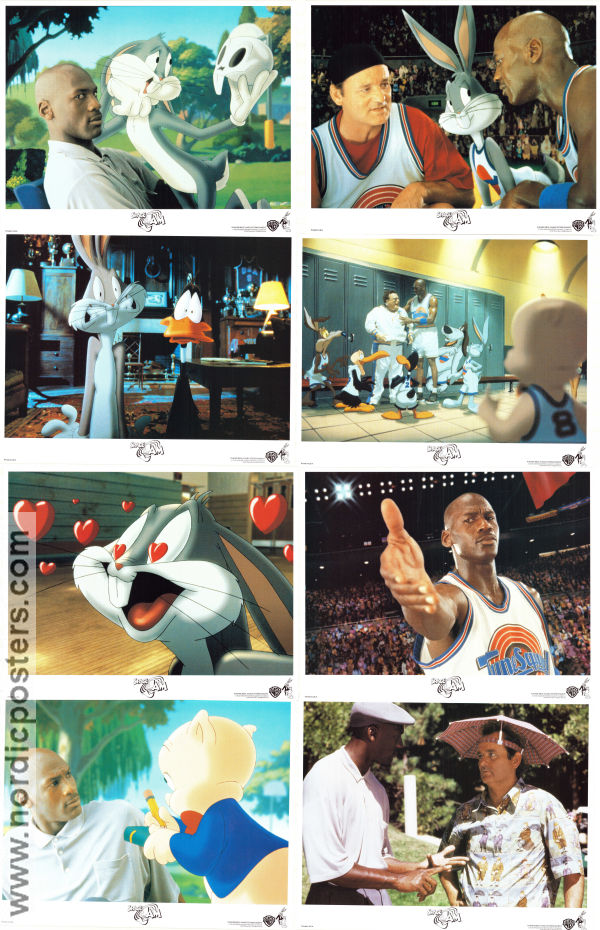 Space Jam 1996 lobbykort Michael Jordan Bill Murray Wayne Knight Bugs Bunny Snurre Sprätt Joe Pytka Sport Kändisar Animerat