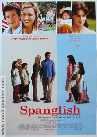 Spanglish 2004 movie poster Adam Sandler Tea Leoni Paz Vega James L Brooks