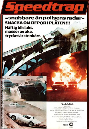 Speedtrap 1977 movie poster Joe Don Baker Tyne Daly Richard Jaeckel Earl Bellamy Cars and racing