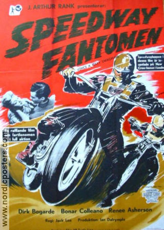 Once a Jolly Swagman 1949 movie poster Dirk Bogarde Bonar Colleano Bill Owen Jack Lee Motorcycles