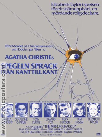 Spegeln sprack från kant till kant 1981 poster Angela Lansbury