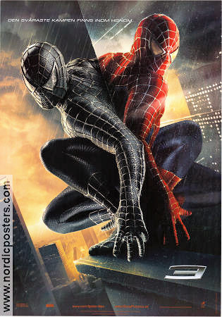 Spider-Man 3 2007 movie poster Tobey Maguire Kirsten Dunst Topher Grace Sam Raimi Find more: Marvel From comics