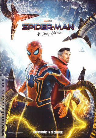 Spider-Man: No Way Home 2021 poster Tom Holland Zendaya Benedict Cumberbatch Jon Watts Hitta mer: Marvel