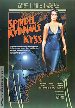 Kiss of the Spider Woman 1985 movie poster William Hurt Sonia Braga Hector Babenco Country: Brazil