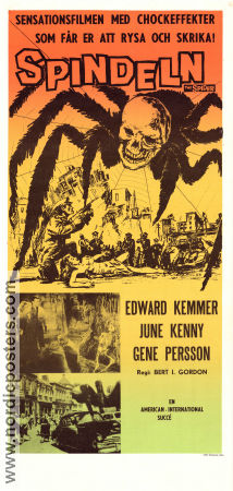 Earth vs the Spider 1958 movie poster Ed Kemmer June Kenney Eugene Persson Bert I Gordon Find more: Roger Corman Insects and spiders