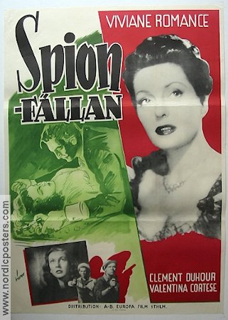 Escape Route 1953 movie poster Viviane Romance