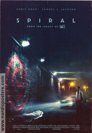 Spiral: From the Book of Saw 2021 poster Chris Rock Samuel L Jackson Max Minghella Darren Lynn Bousman