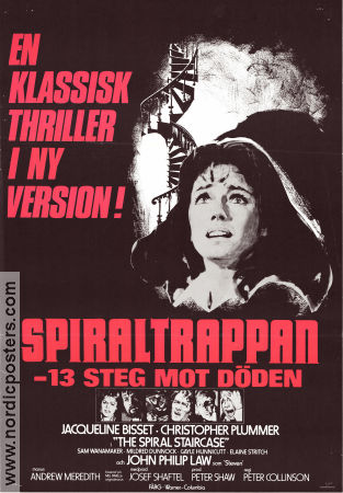 The Spiral Staircase 1975 movie poster Jacqueline Bisset Christopher Plummer Peter Collinson