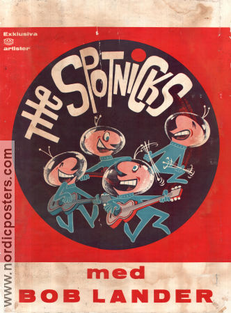 Spotnicks med Bob Lander 1962 poster Bob Lander Rock and pop