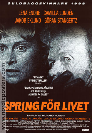 Run for Your Life 1997 movie poster Lena Endre Göran Stangertz Camilla Lundén Richard Hobert