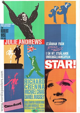 Star! 1968 movie poster Julie Andrews Richard Crenna Robert Wise Musicals