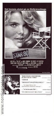 Star 80 1983 movie poster Mariel Hemingway Eric Roberts Cliff Robertson Bob Fosse