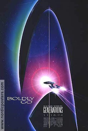 Star Trek Generations 1994 movie poster Patrick Stewart Find more: Star Trek Spaceships