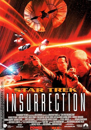Star Trek Insurrection 1998 poster Patrick Stewart Jonathan Frakes