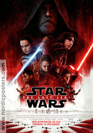 Star Wars: Episode VIII The Last Jedi 2017 movie poster Daisy Ridley John Boyega Mark Hamill Rian Johnson Find more: Star Wars