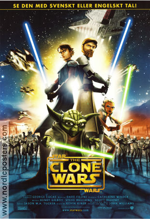 Star Wars: The Clone Wars 2008 movie poster Matt Lanter Dave Filoni Find more: Star Wars Animation