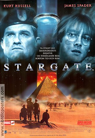 Stargate 1994 movie poster Kurt Russell James Spader Jaye Davidson Viveca Lindfors Roland Emmerich