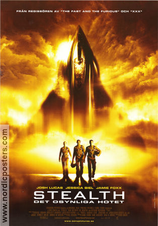 Stealth 2005 movie poster Josh Lucas Jessica Biel Jamie Foxx Rob Cohen Planes