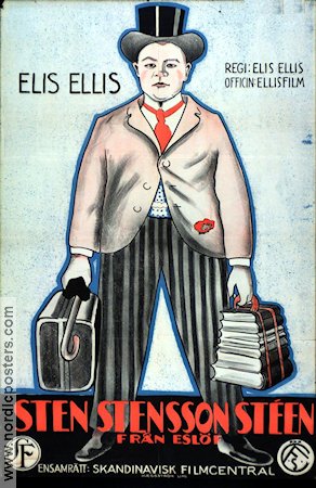 Sten Stenson Steen från Eslöv 1924 movie poster Elis Ellis