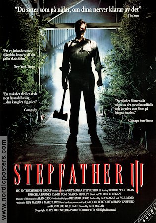 Stepfather 3 1992 movie poster Robert Wightman Priscilla Barnes Season Hubley Guy Magar