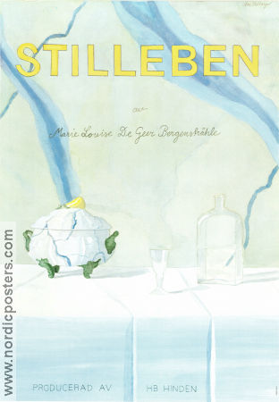 Stilleben 1985 movie poster Johannes Brost Marie-Louise DeGeer Bergenstråhle Artistic posters