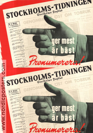 Stockholmstidningen 1944 poster Newspapers Find more: Stockholm