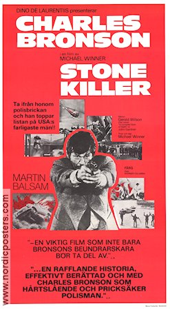 The Stone Killer 1973 movie poster Charles Bronson Martin Balsam Michael Winner