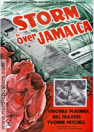 Storm Over Jamaica 1958 movie poster Virginia McKenna Bill Travers Rudolph Cartier