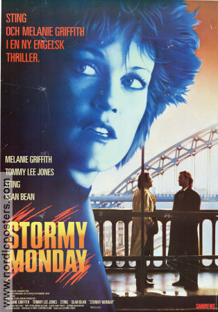 Stormy Monday 1988 movie poster Melanie Griffith Tommy Lee Jones Sting Mike Figgis