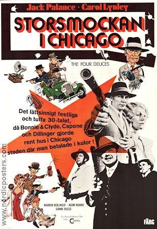 The Four Deuces 1975 movie poster Jack Palance Carol Lynley Warren Berlinger William H Bushnell Mafia