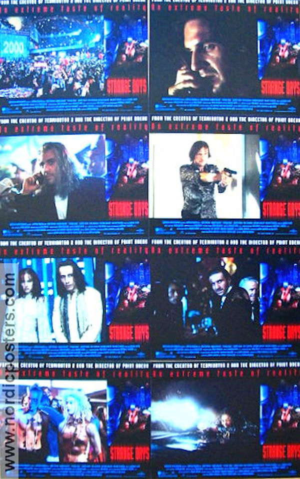 Strange Days 1995 lobby card set Ralph Fiennes Angela Bassett Juliette Lewis Kathryn Bigelow