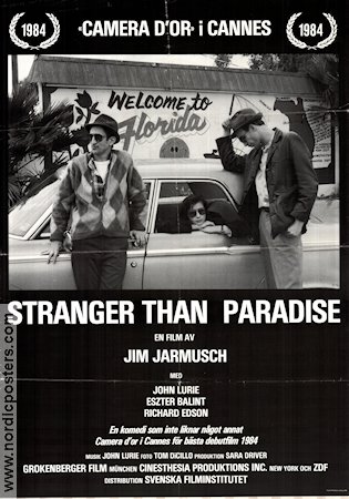 Stranger Than Paradise Poster 1984 John Lurie Director Jim Jarmusch Original