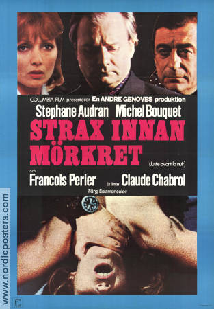 Juste avant la nuit 1971 movie poster Celia Marina Ninchi Michel Bouquet Stephane Audran Claude Chabrol