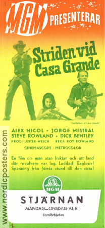 Gunfighters of Casa Grande 1964 movie poster Alex Nicol Jorge Mistral Dick Bentley Roy Rowland